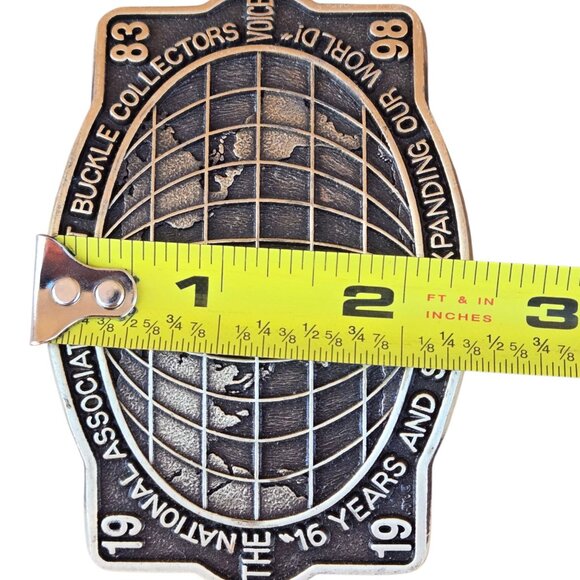 Vintage Belt Buckle Collectors 1998 Commemorative Buckle NABBC Brass Collectible - Picture 4 of 9
